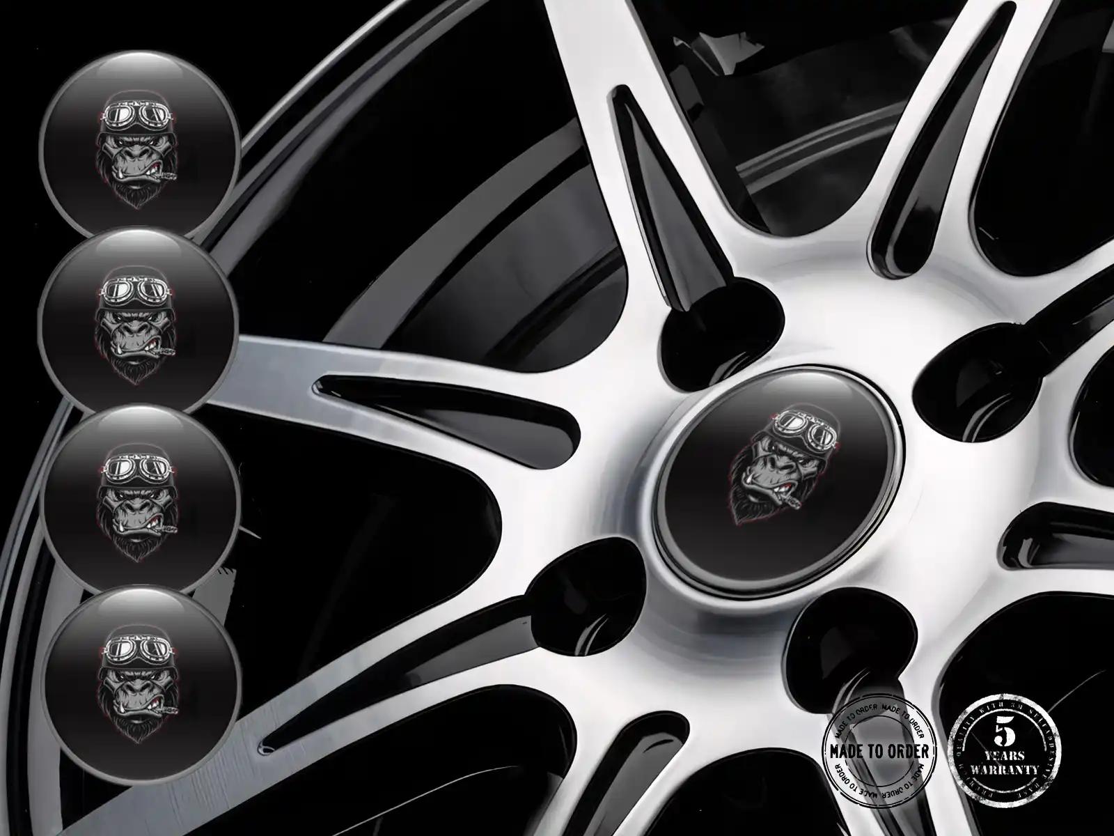Hub Cap Sticker Style Temporal Thrust Burst